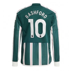 Manchester United Marcus Rashford #10 Udebanetrøje 2023-24 Lange ærmer